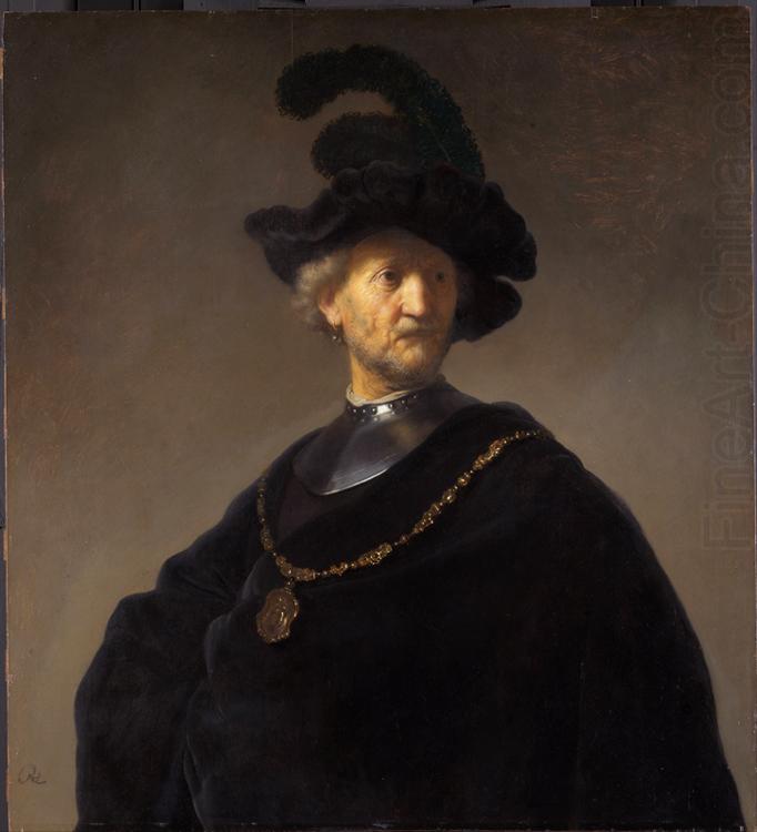 Old man with gorget and black cap (mk33), REMBRANDT Harmenszoon van Rijn